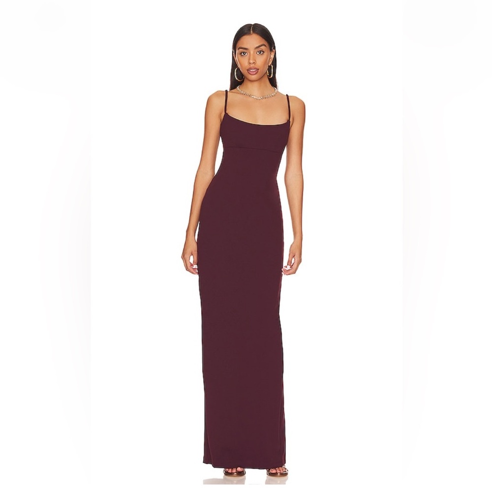 Nookie Bailey Gown - Deep Red Maxi Dress